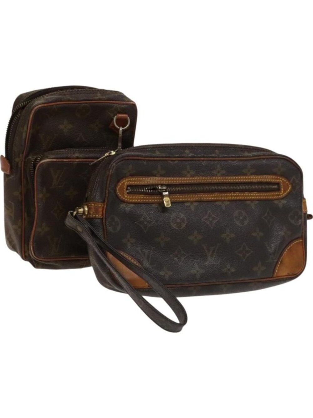 LOUIS VUITTON Monogram Bag 2 Set